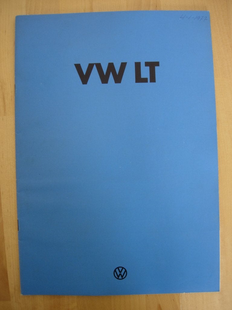 Volkswagen LT Brochure 1976 VW, Volkswagen, Ophalen of Verzenden, Zo goed als nieuw, Volkswagen