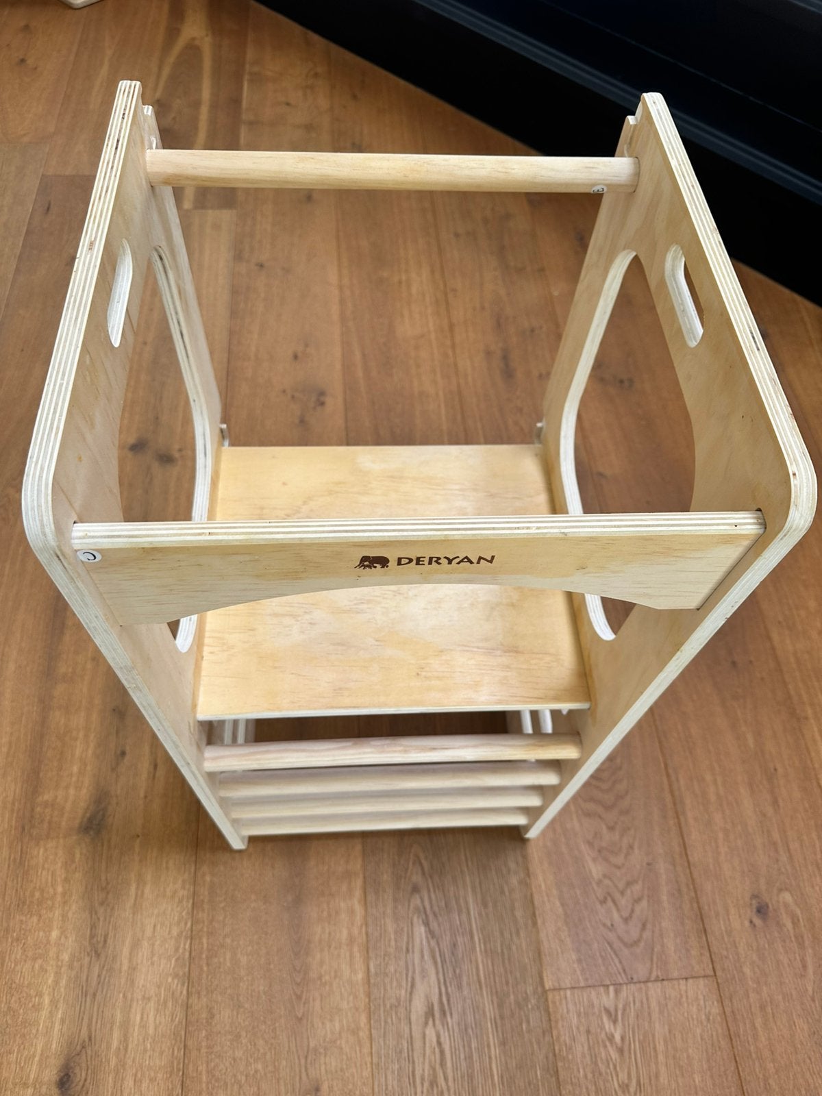 Deryan luxe leertoren 4 in 1 met glijbaan en krijtbord, Ophalen, Zo goed als nieuw