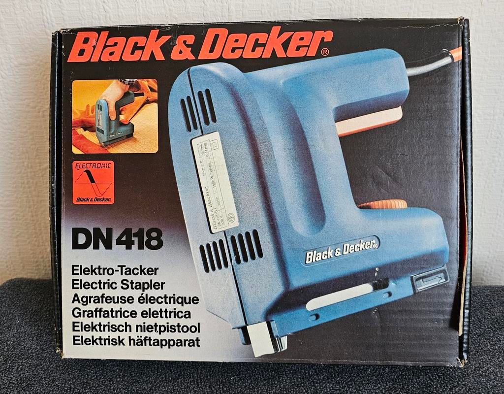 Black & Decker DN 418 Elektrische Nietmachine - Vintage, Ophalen of Verzenden, Zo goed als nieuw