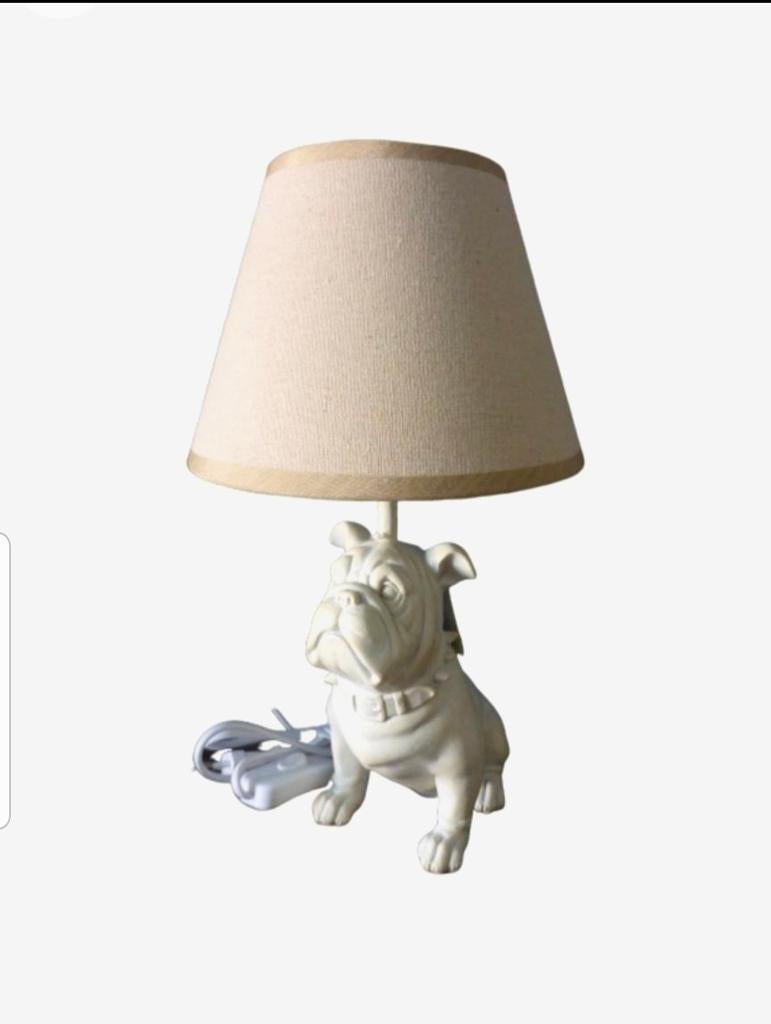 Luxe Bulldog Tafellamp, Ophalen of Verzenden, Nieuw, Wit, Rond