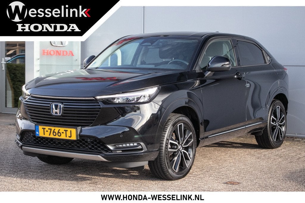 Honda HR-V 1.5 e:HEV Advance Dealerond. | Carplay | 1e eig., Auto's, Honda, 12 maanden, Euro 6, Leder en Stof, Zwart
