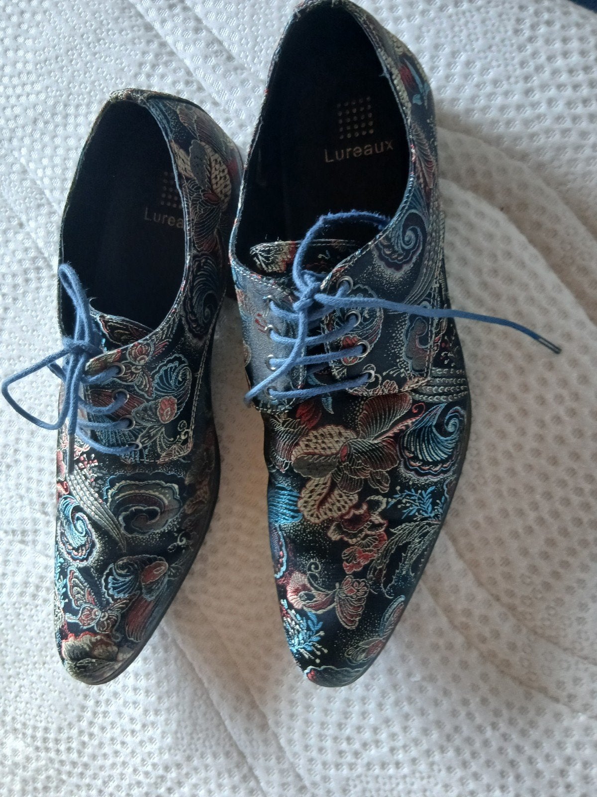Lureaux veterschoenen met bloemenprint, maat 44, Ophalen of Verzenden, Nieuw, Overige kleuren