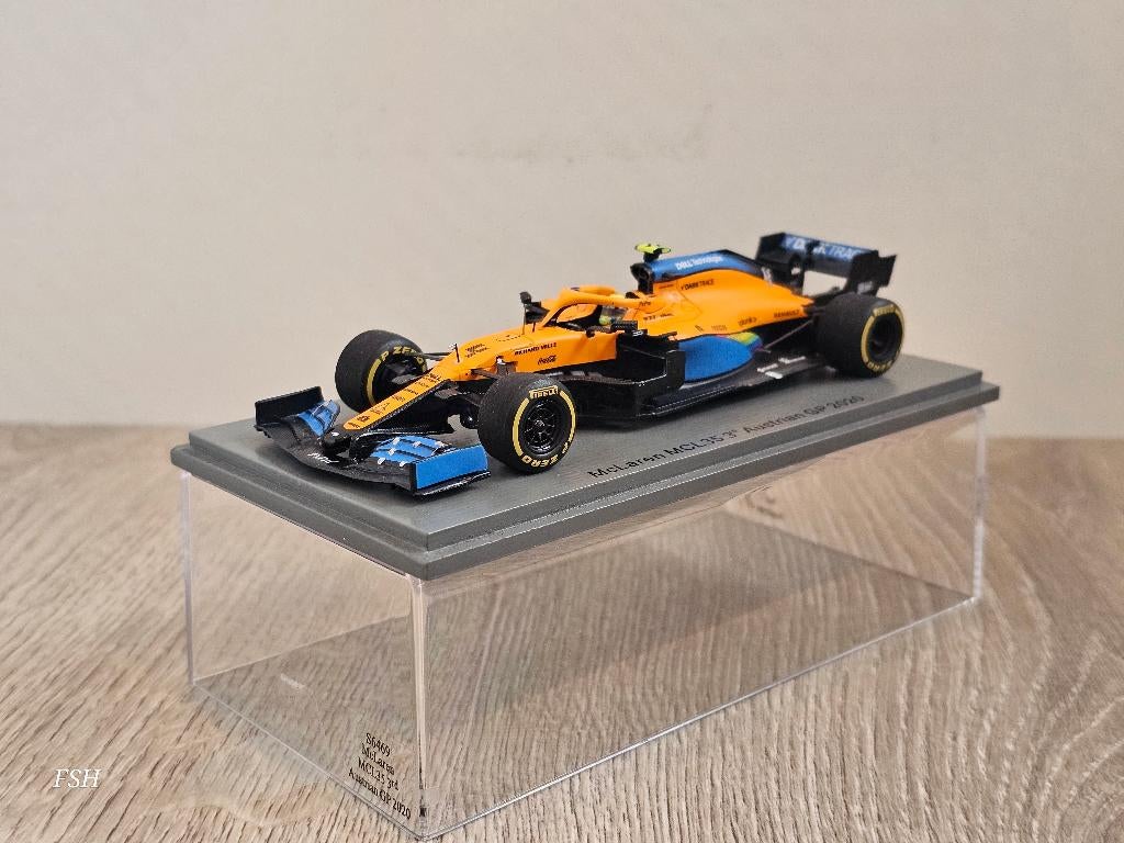 McLaren MCL35, Lando Norris 3rd GP Austria 2020. SPARK, Ophalen of Verzenden, Zo goed als nieuw, Auto, Overige merken