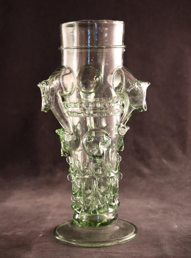 Venetiaanse vaas van geblazen glas, Antiek en Kunst, Ophalen of Verzenden