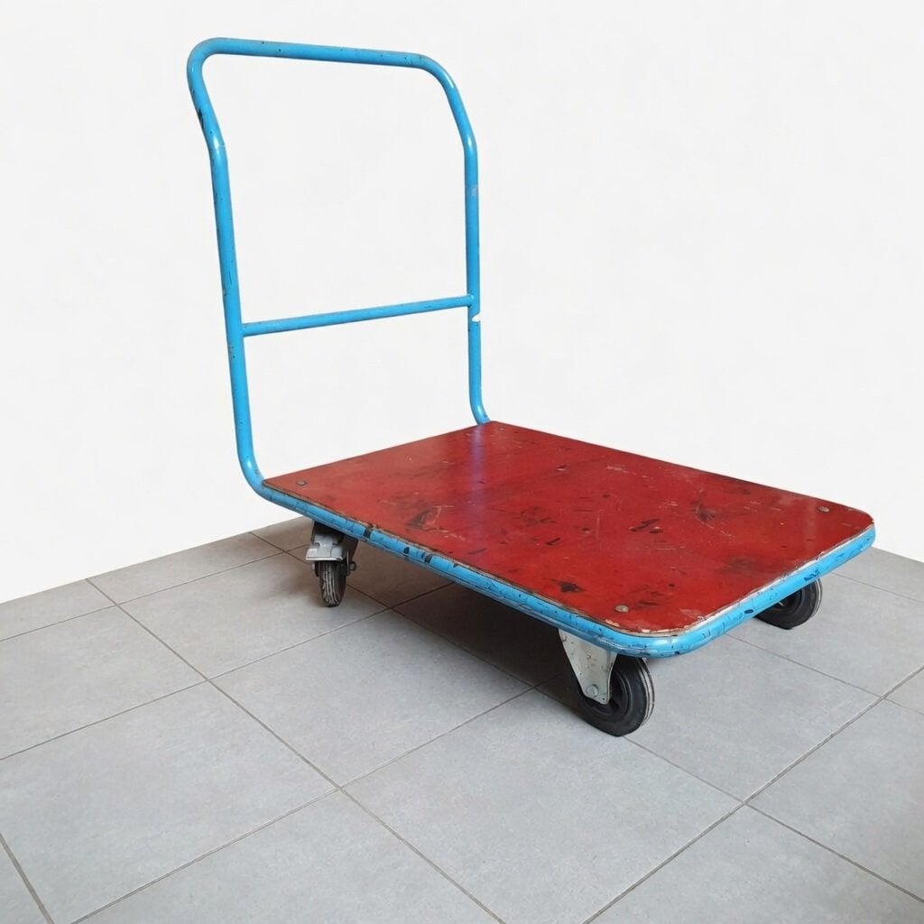 Eurokraft zeer degelijke transportwagen - 110x118x70 cm, Doe-het-zelf en Verbouw, Niet ingevuld, Gebruikt, Niet ingevuld, Niet ingevuld