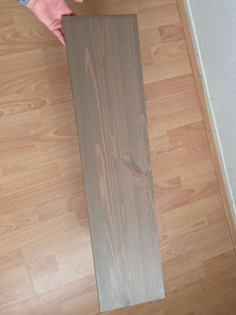 Ikea Ekby Hemnes wandplanken met Ekby Stilig muurdragers, 2x, Ophalen, Gebruikt