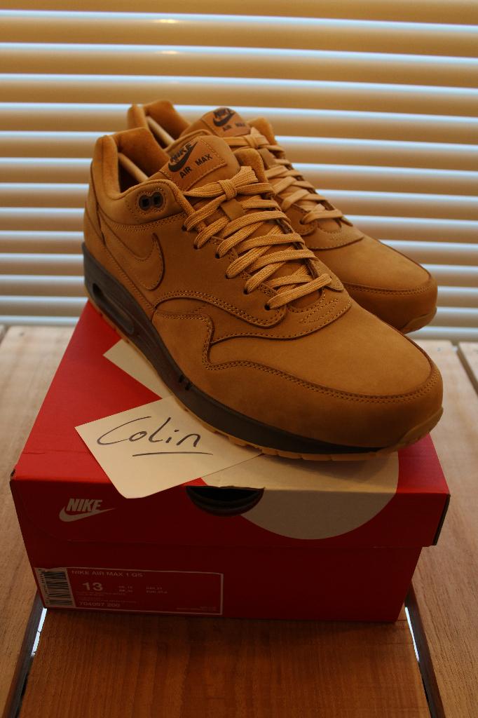 Nike - Air Max 1 Flax Wheat US13, Kleding | Heren, Bruin, Nike, Nieuw, Ophalen of Verzenden