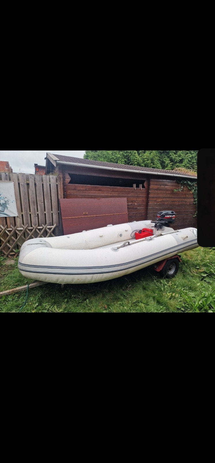 Zodiac rubberboot met Mercury buitenboordmotor, Ophalen of Verzenden, Gebruikt