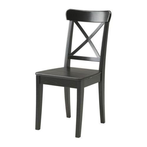 Ikea Ingolf eetkamerstoel zwartbruin, Ophalen, Gebruikt, Bruin, Scandinavisch