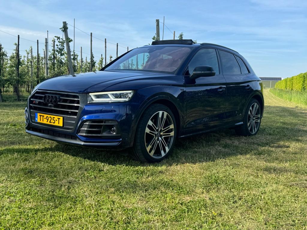 Audi Q5 SQ5 3.0 Tfsi Quattro 354pk Tiptronic 2017 Blauw, Auto's, Audi, Automaat, Zwart, 2995 cc, Blauw