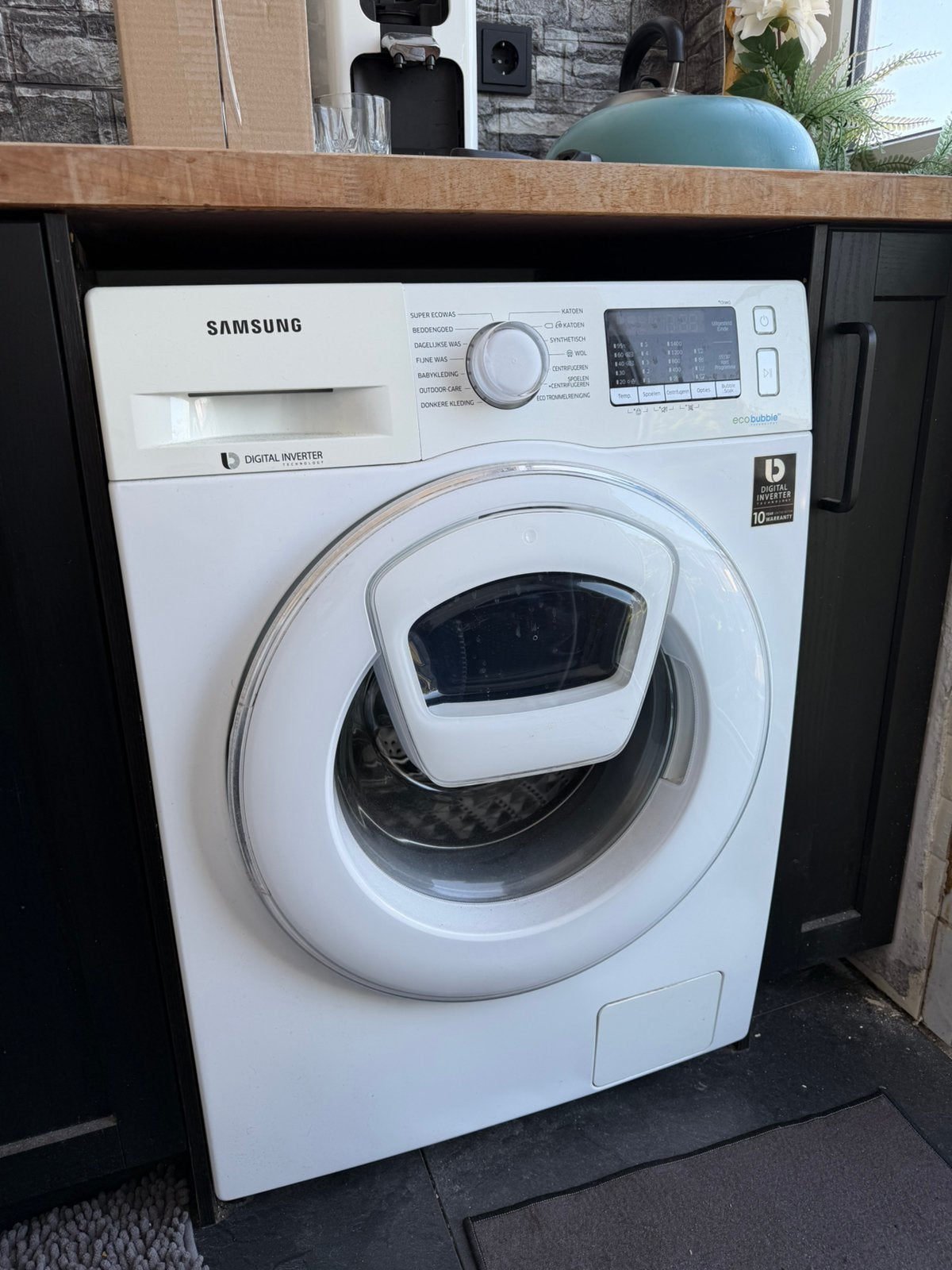 Samsung wasmachine 7kg. met add wash, Ophalen, Gebruikt, 85 tot 90 cm, 1200 tot 1600 toeren