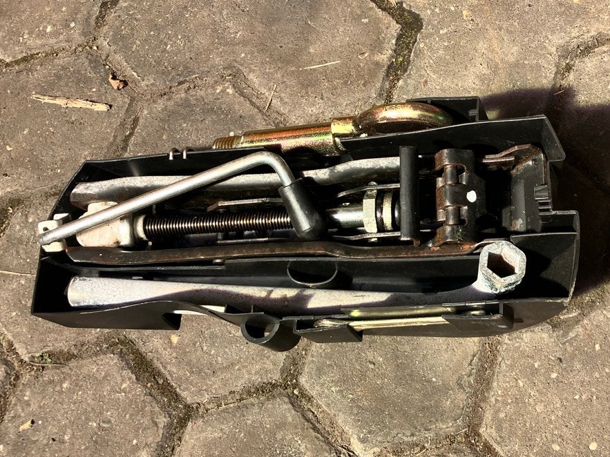 Autokrik z.g.a.n. voor Seat/VW compleet lupo arosa, Ophalen of Verzenden, Zo goed als nieuw, Manueel, Schaarkrik