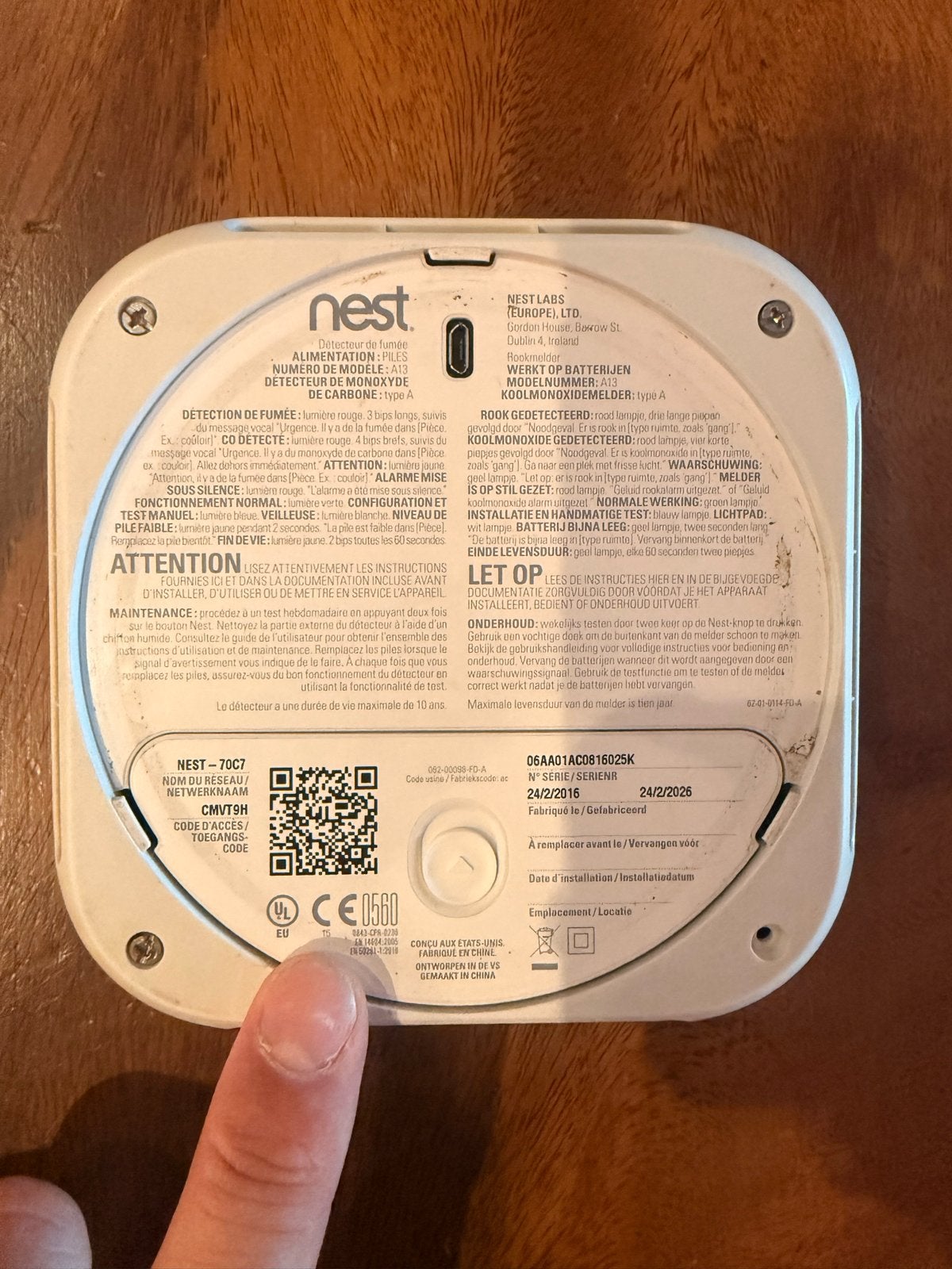 2x Nest Protect Rook- en Koolmonoxidemelder, Gebruikt, Detector, Sensor of Melder, Ophalen of Verzenden, Rook