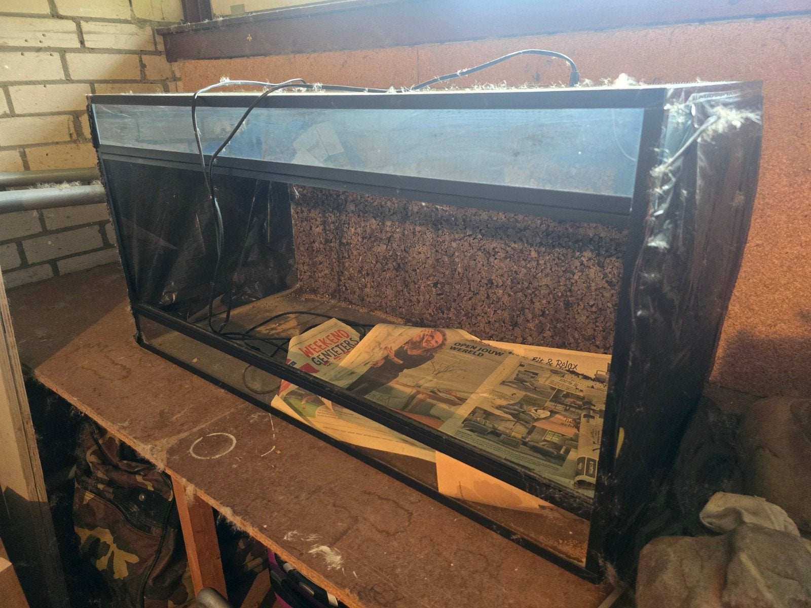 terrarium te koop, Dieren en Toebehoren, Ophalen, Gebruikt, Terrarium of Paludarium