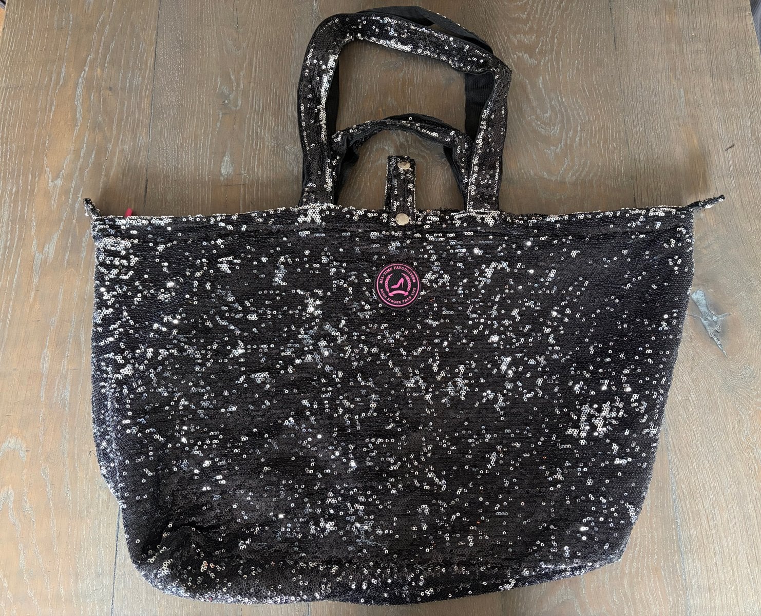 All-Time Favourites Shopper (klein) BERLIN zwart pailletten, Ophalen of Verzenden, Zo goed als nieuw, Zwart, Shopper