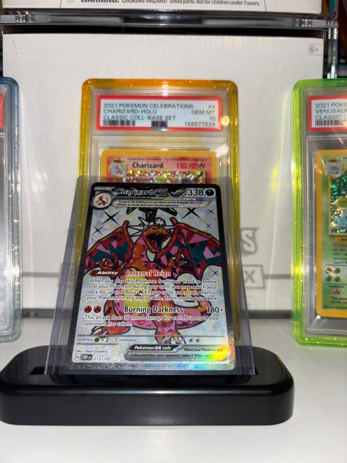 Charizard - obsidian flames - 215 - NM, Ophalen of Verzenden, Zo goed als nieuw