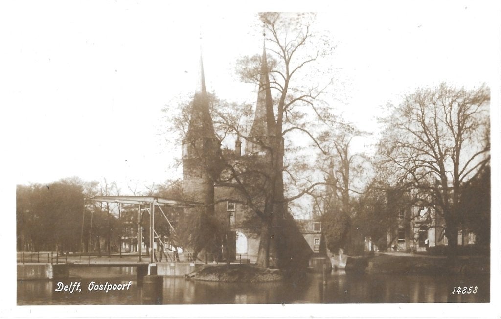 AK Delft - Oostpoort14858, Verzenden, 1940 tot 1960, Ongelopen, Zuid-Holland
