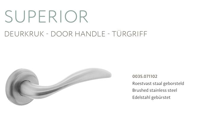Intersteel exclusieve deurkrukken Superior set NIEUW, Doe-het-zelf en Verbouw, Hang- en Sluitwerk, Ophalen of Verzenden, Nieuw