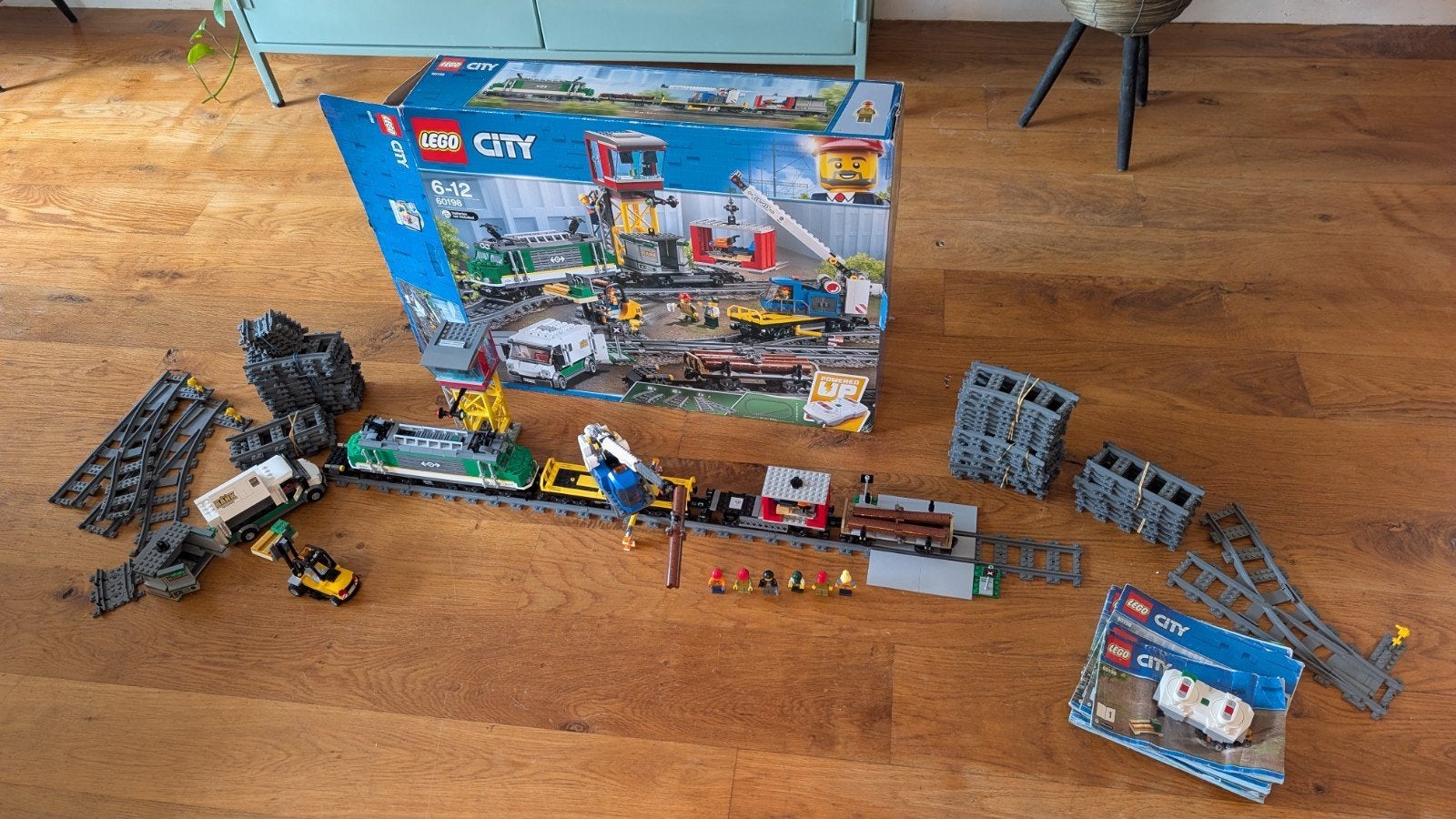 Lego 60198 treinset met 2 uitbreidingen, 60205 en 60238, Inclusief extra onderdelen, Lego, Ophalen of Verzenden, Complete set