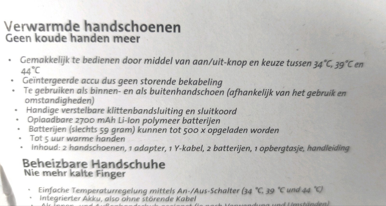 Travel&Co (ANWB) Verwarmde Handschoenen - Maat S/M - NIEUW, Ophalen of Verzenden, Nieuw met kaartje, Handschoenen, Motor, scooter of fiets.
