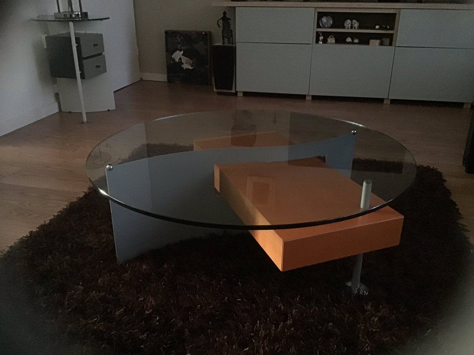 Salontafel  (design), Huis en Inrichting, Tafels | Salontafels, Ophalen, Gebruikt, Rond, 50 tot 100 cm
