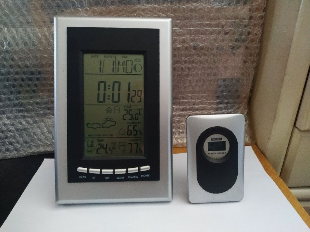 Xiron weerstation, Audio, Tv en Foto, Ophalen of Verzenden, Gebruikt, Weerstation