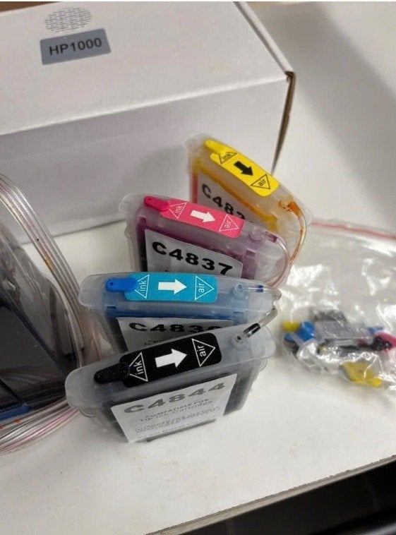 navulbaar printer inkt systeem voor HP printers., Computers en Software, Ophalen of Verzenden, Nieuw, Cartridge, HP