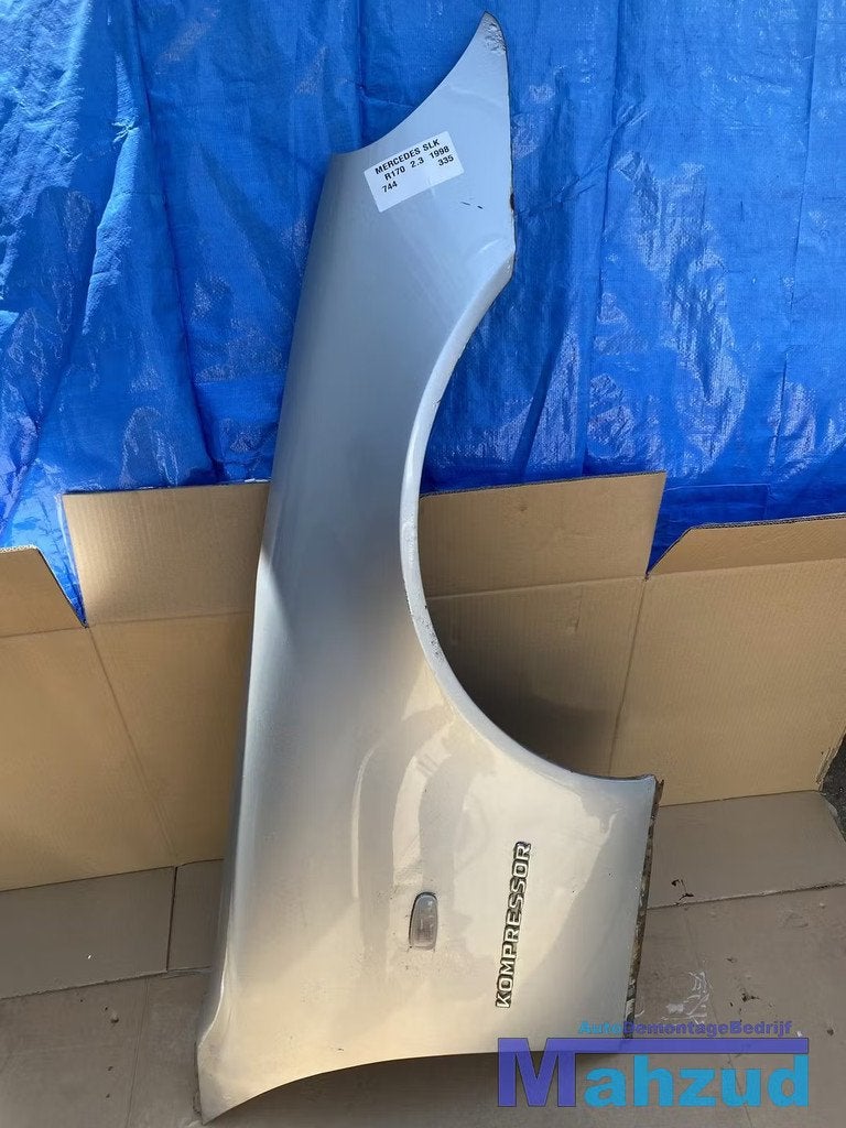 MERCEDES SLK R170 zilver 744 rechts scherm voorscherm 1996-2, Auto-onderdelen, Gebruikt, Mercedes-Benz AG, Mercedes-Benz, Ophalen of Verzenden