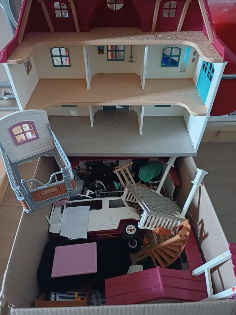Schleich spullen, Ophalen of Verzenden, Zo goed als nieuw, Poppenhuis