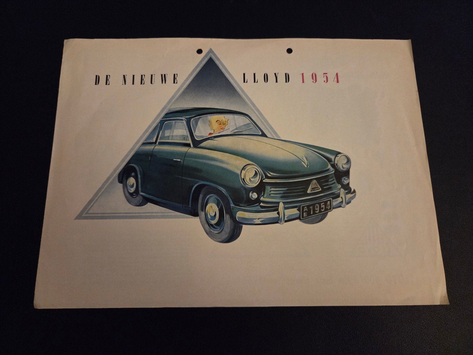 Brochure Lloyd LP 400 1954, Verzenden, Zo goed als nieuw, Overige merken