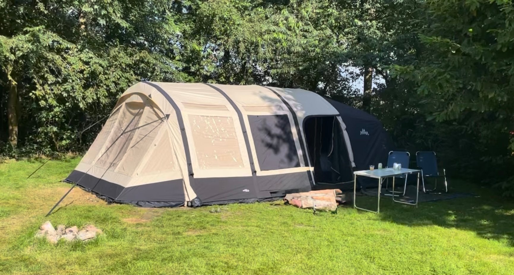Obelink Florence XL (6 personen) + voorwand en tenttapijt, Caravans en Kamperen, Ophalen, Zo goed als nieuw, Tot en met 6