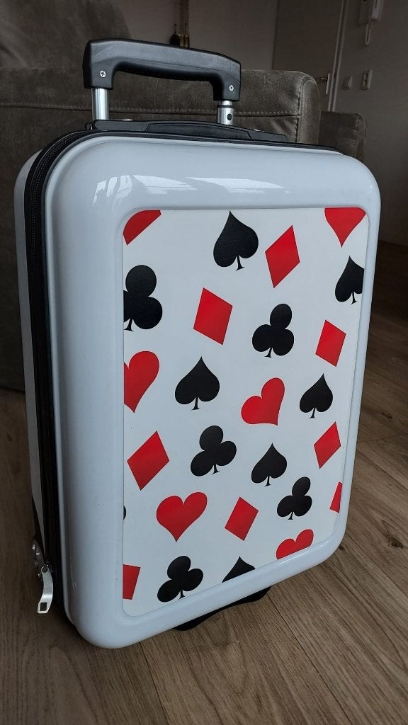 TROLLY REISKOFFER, Wieltjes, Hard kunststof, Nieuw, Minder dan 50 cm