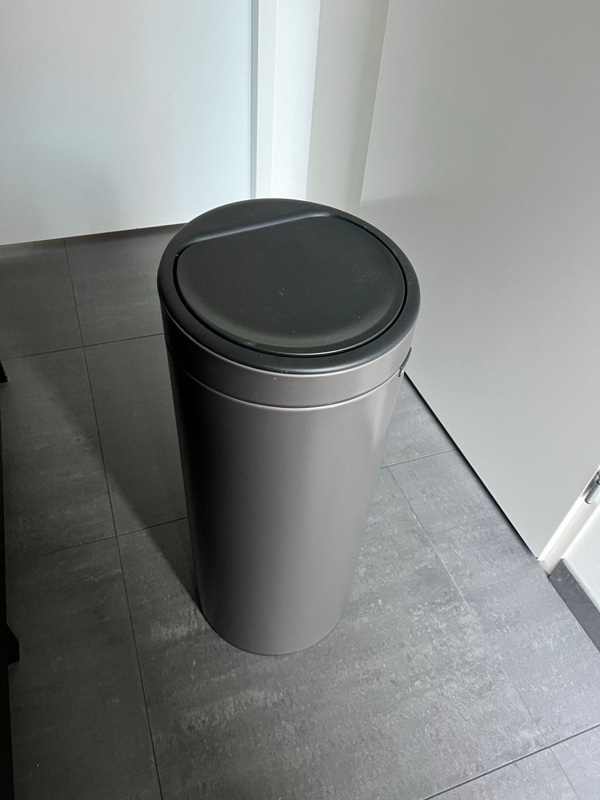 Brabantia prullenbak - Platinum (groen/grijs), Huis en Inrichting, Ophalen, Gebruikt, Metaal