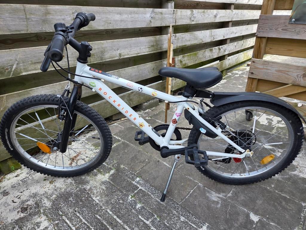 Rockrider kinderfiets 20 inch - Wit, Fietsen en Brommers, Fietsen | Kinderfietsjes, Ophalen, Gebruikt, 20 inch of meer