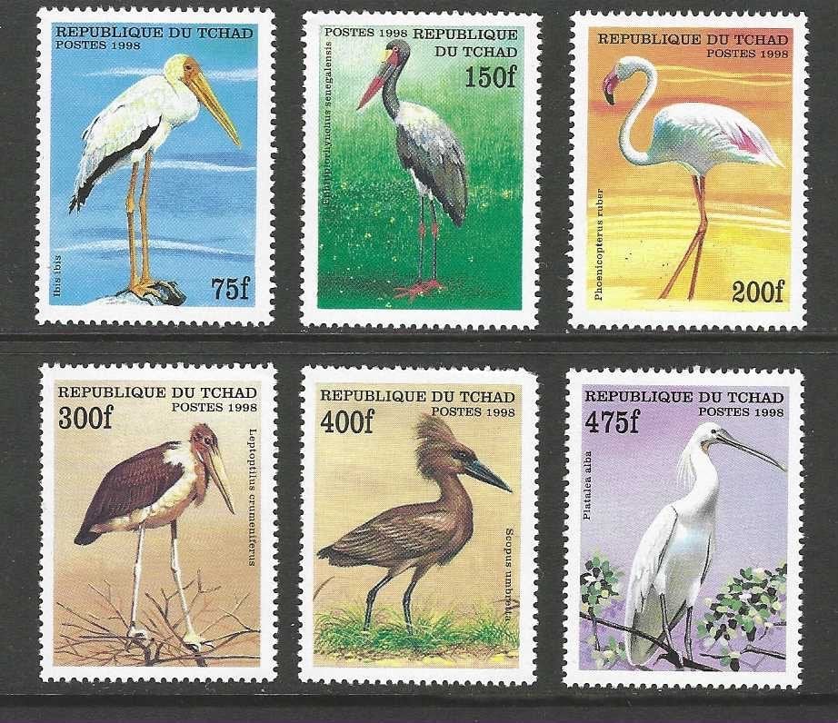 Tsjaad 1870-1875 vogels steltlopers 1999 serie postfris, Verzenden, Postfris, Dier of Natuur