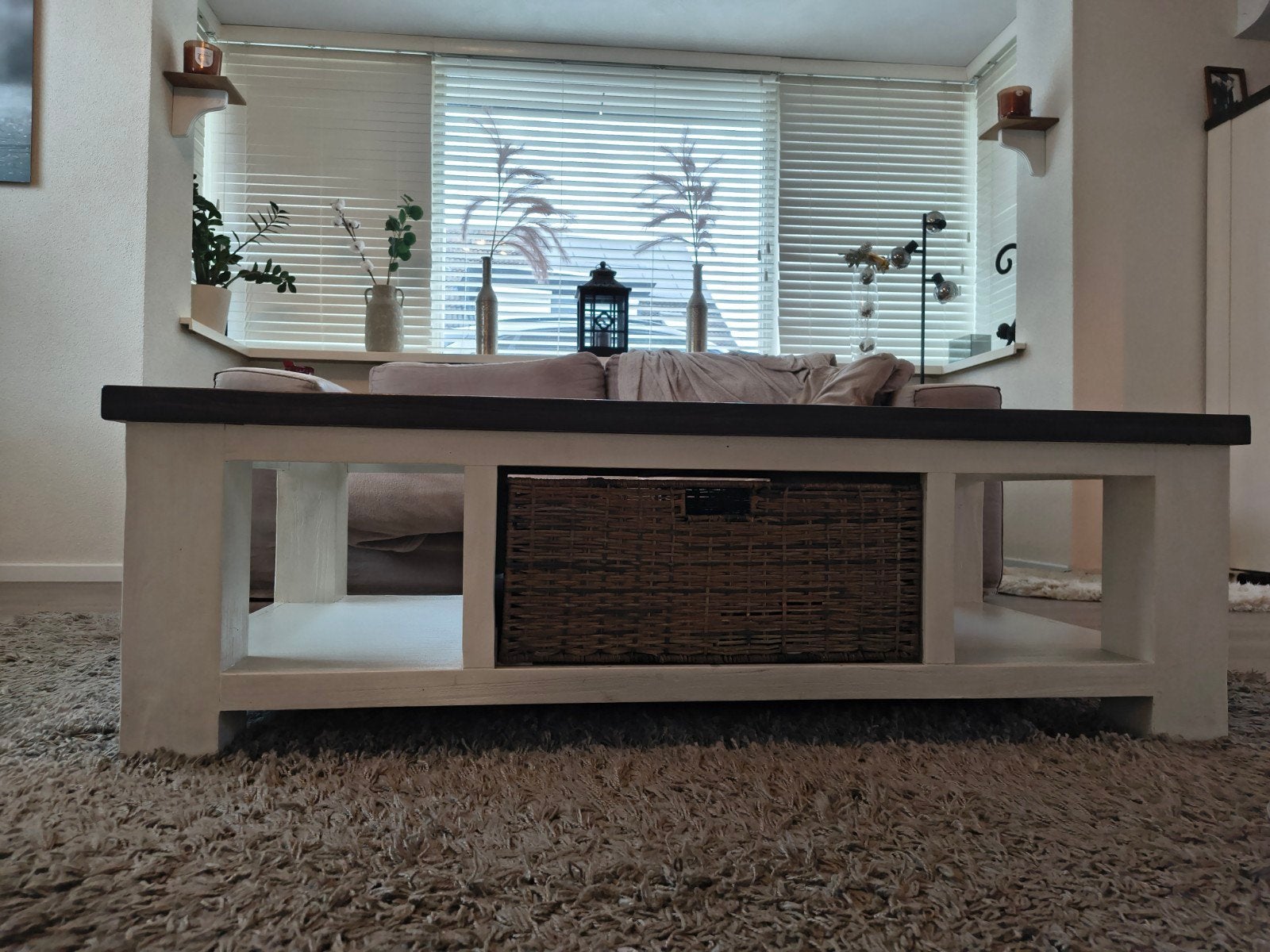 Salontafel en eettafel set - Zware kwaliteit, Ophalen, Gebruikt, 100 tot 150 cm, Landelijk, Robuust