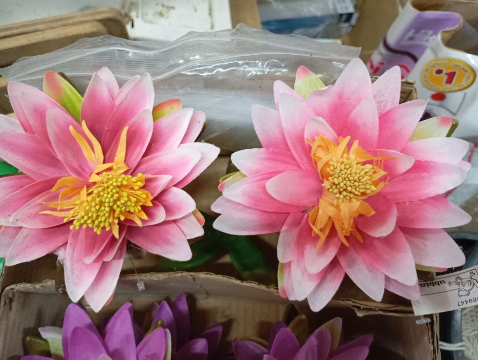 waterlelies kunststof rose, Tuin en Terras, Ophalen of Verzenden, Nieuw