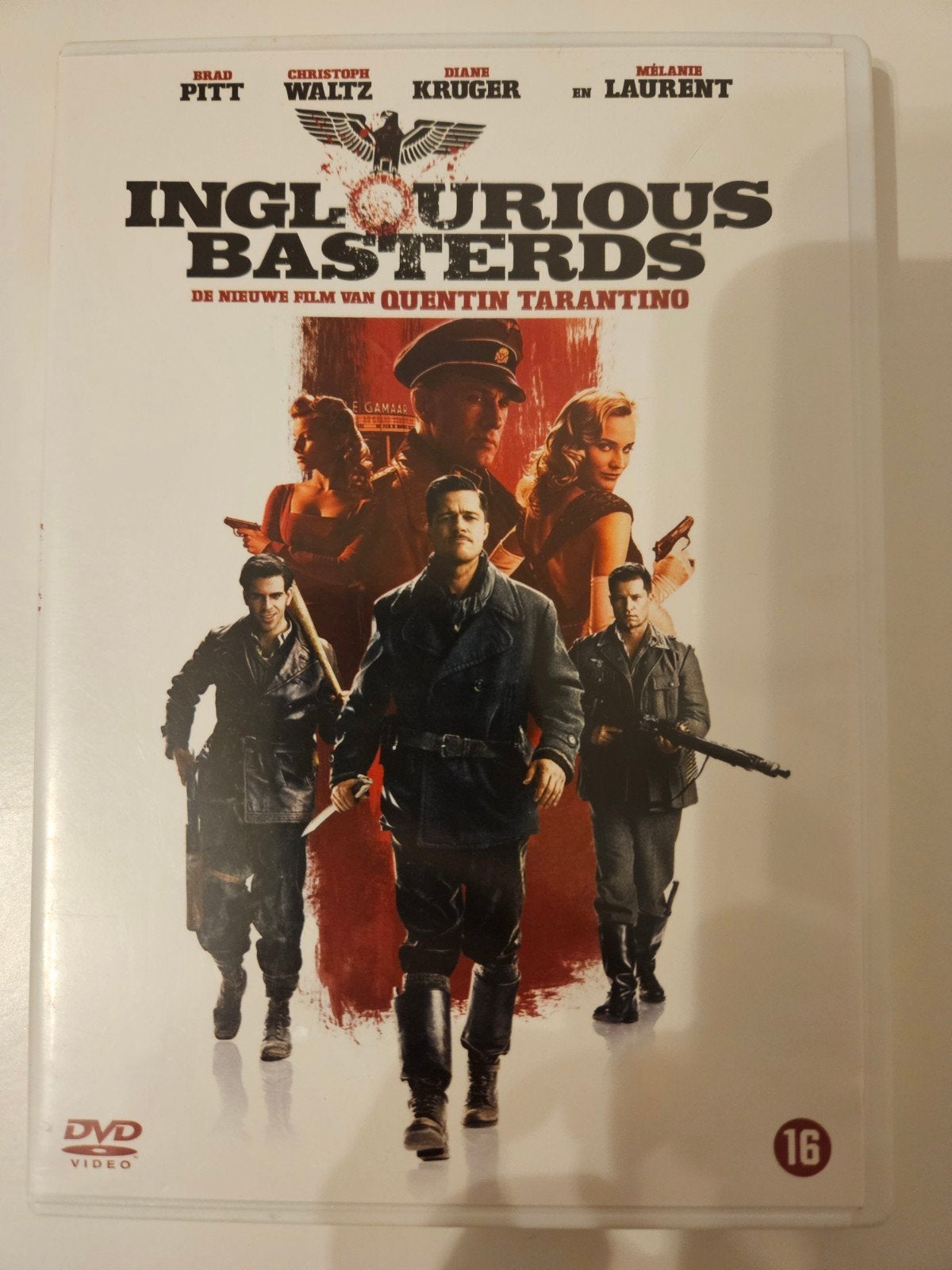 Inglourious Basterds DVD, Vanaf 16 jaar, Ophalen of Verzenden, Gebruikt, Actiethriller
