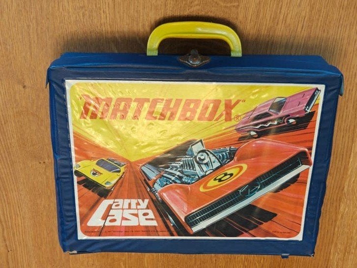 Matchbox Koffer voor 48 Modellen inc Gele Rekjes, Ophalen of Verzenden, Auto