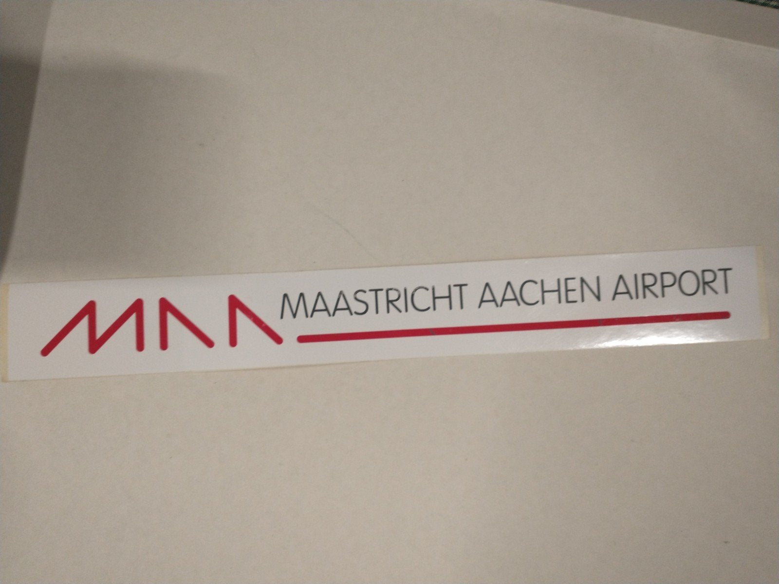 Maastricht Aachen Airport MNA sticker, Ophalen of Verzenden