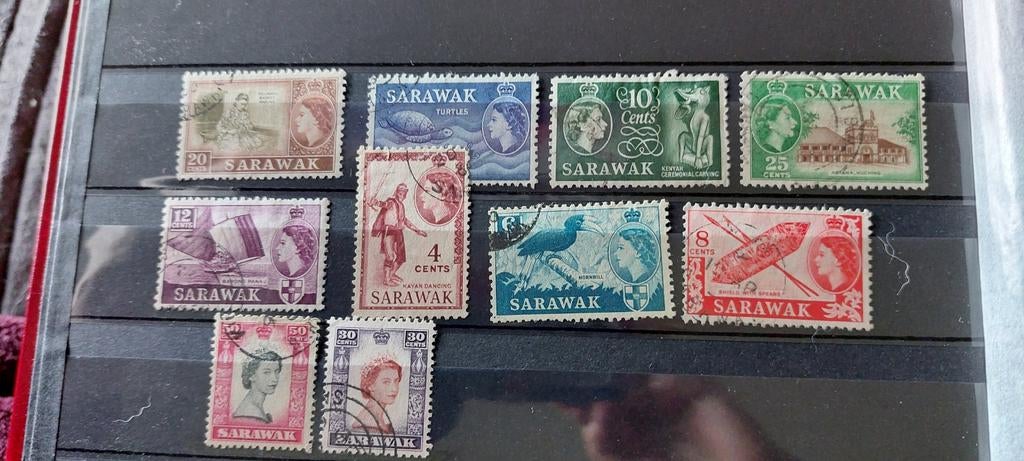 Sarawak, Ophalen of Verzenden, Gestempeld, Midden-Oosten
