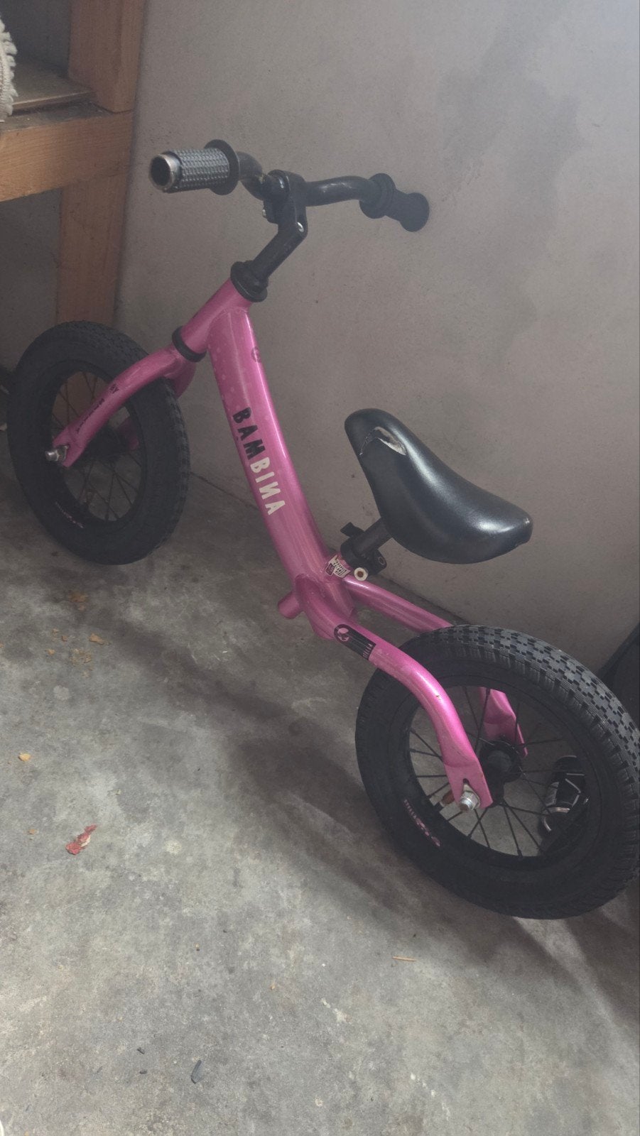 Roze Bambina Stella loopfiets, Ophalen of Verzenden, Zo goed als nieuw, Minder dan 16 inch, Bambina Stella