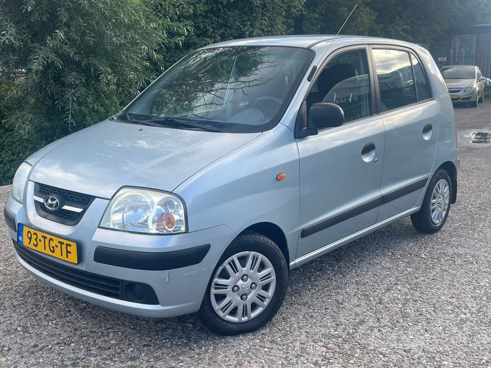 Hyundai Atos 1.1 2006 Blauw / STUURBEKRACHTIGING / APK / NAP, Voorwielaandrijving, Stof, 31 €/maand, 4 cilinders
