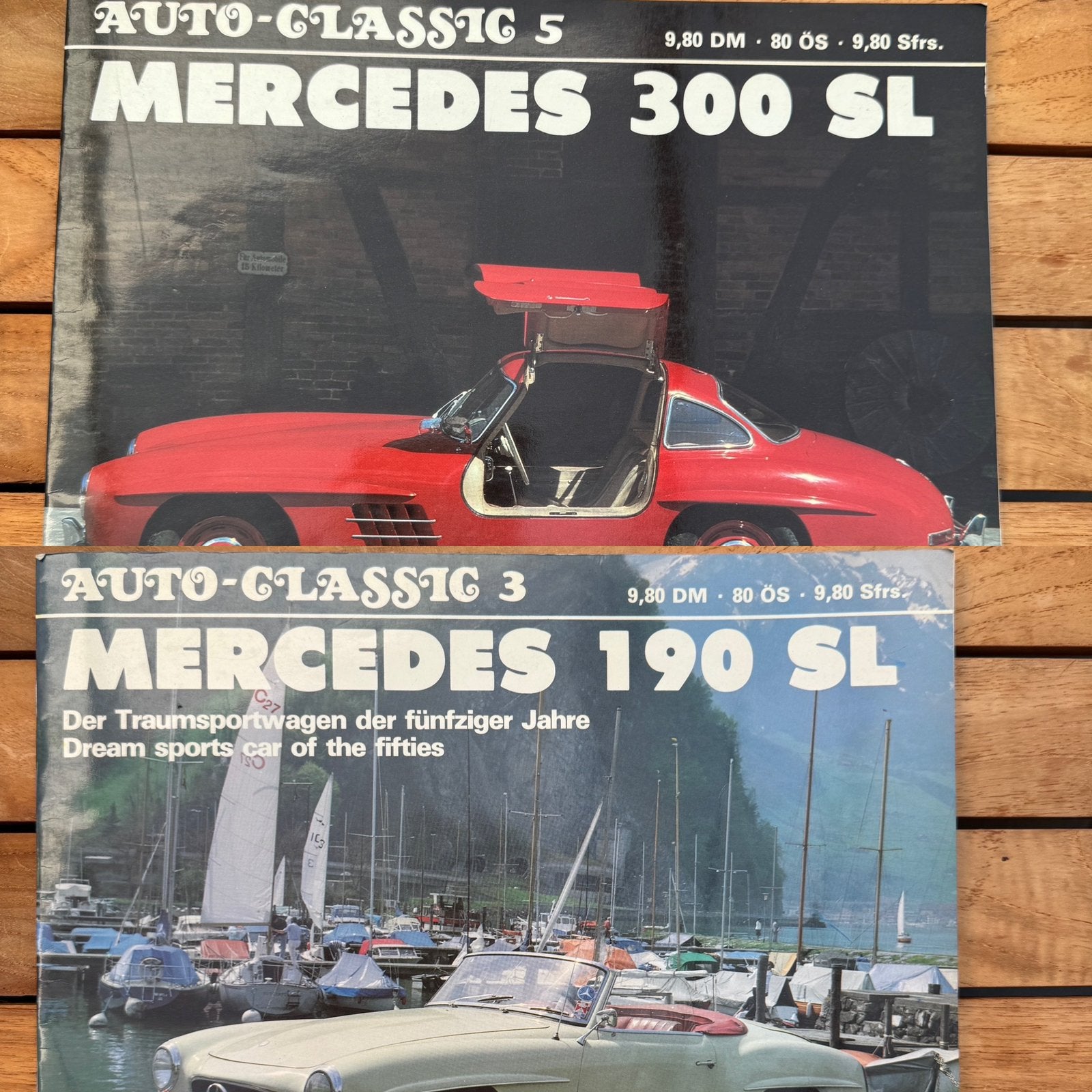 Catalogus Mercedes 300 SL en 190 SL vintage, Ophalen of Verzenden, Zo goed als nieuw, Mercedes