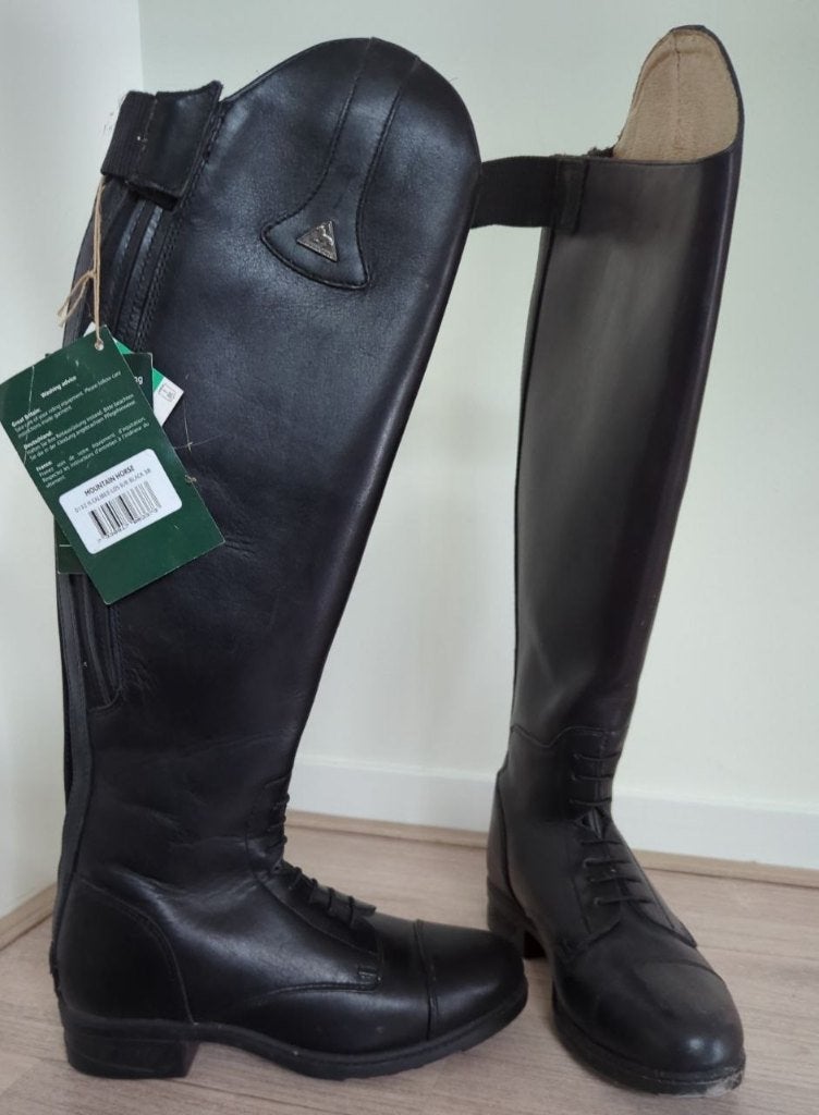 Nieuwe leren Mountain Horse rijlaarzen mt 38 met rits, Dames, Dressuur, Nieuw, Ophalen of Verzenden