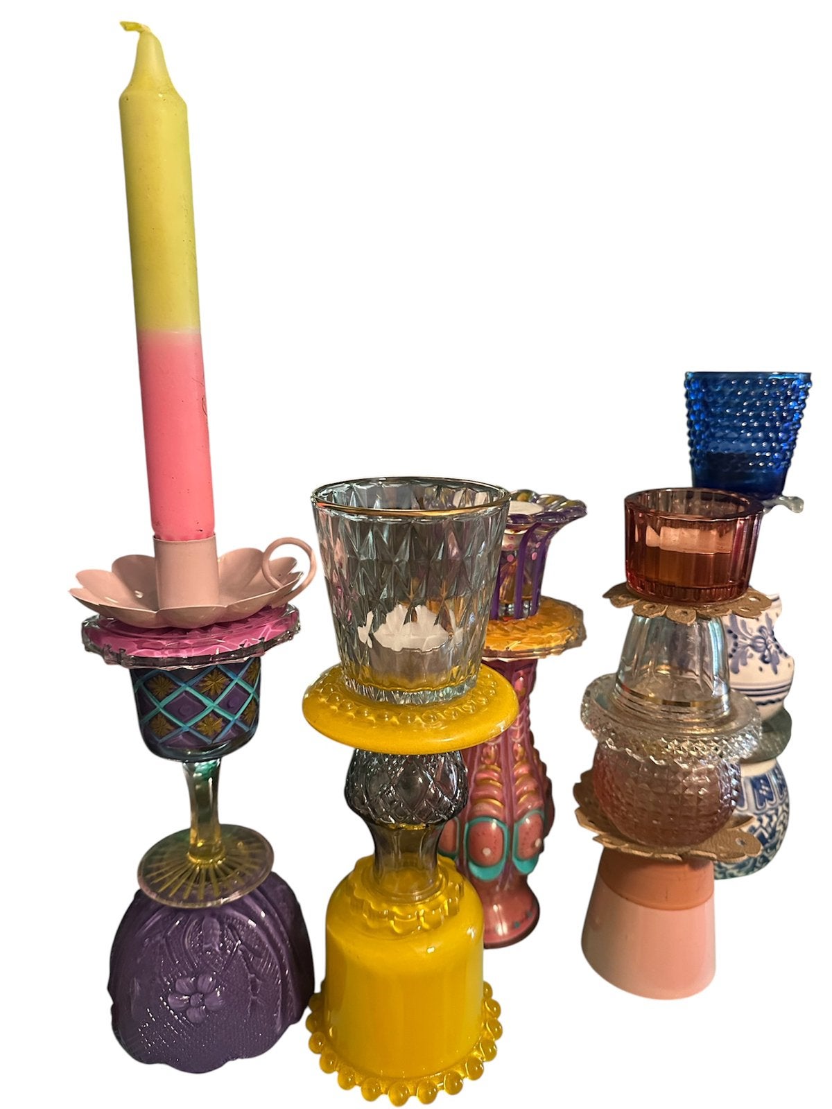 Unieke kandelaars, recycle, Meerkleurig, Overige merken, Nieuw, Ophalen of Verzenden