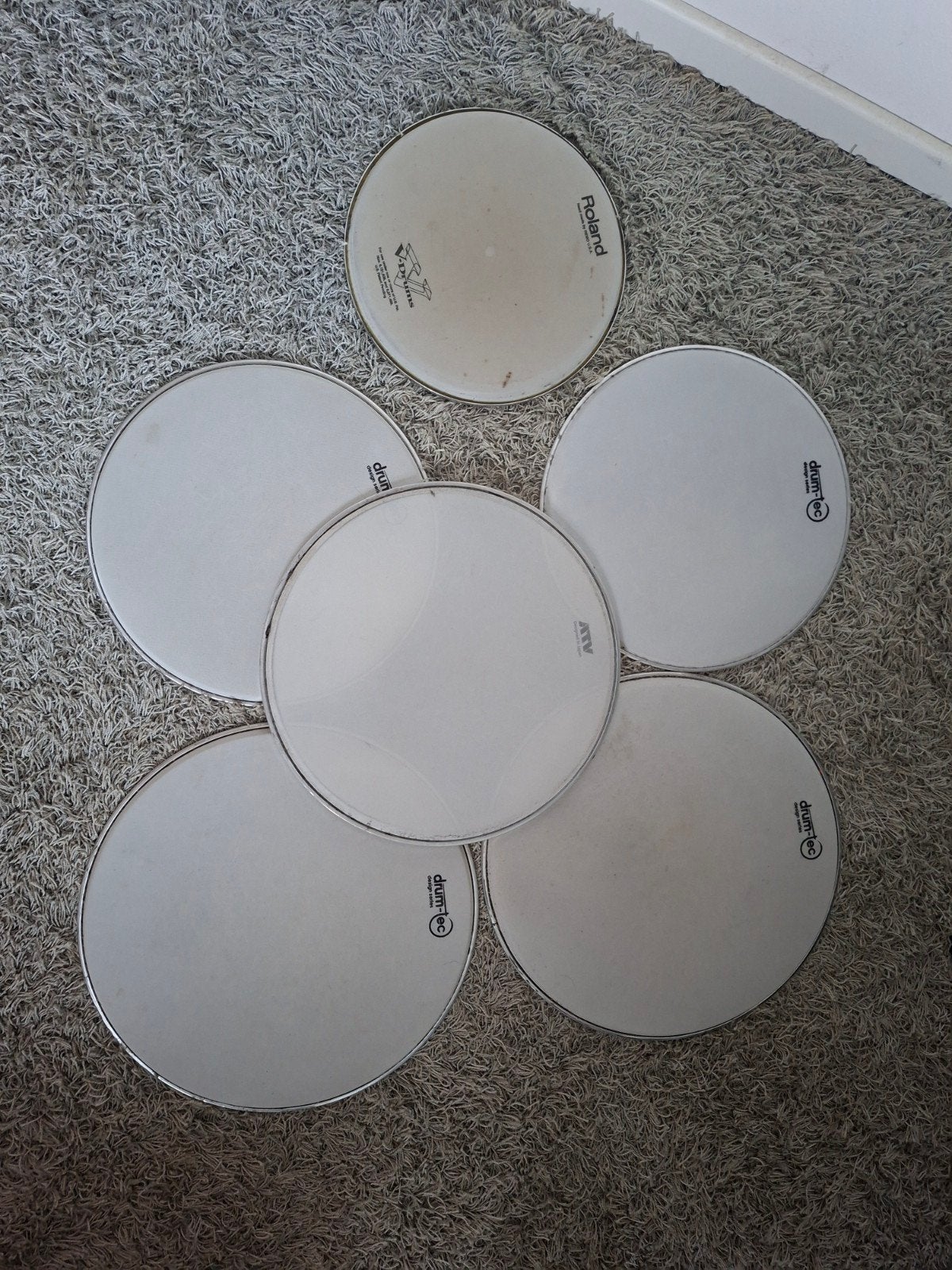 mesh heads drumkit, Ophalen of Verzenden, Gebruikt, Drums of Percussie