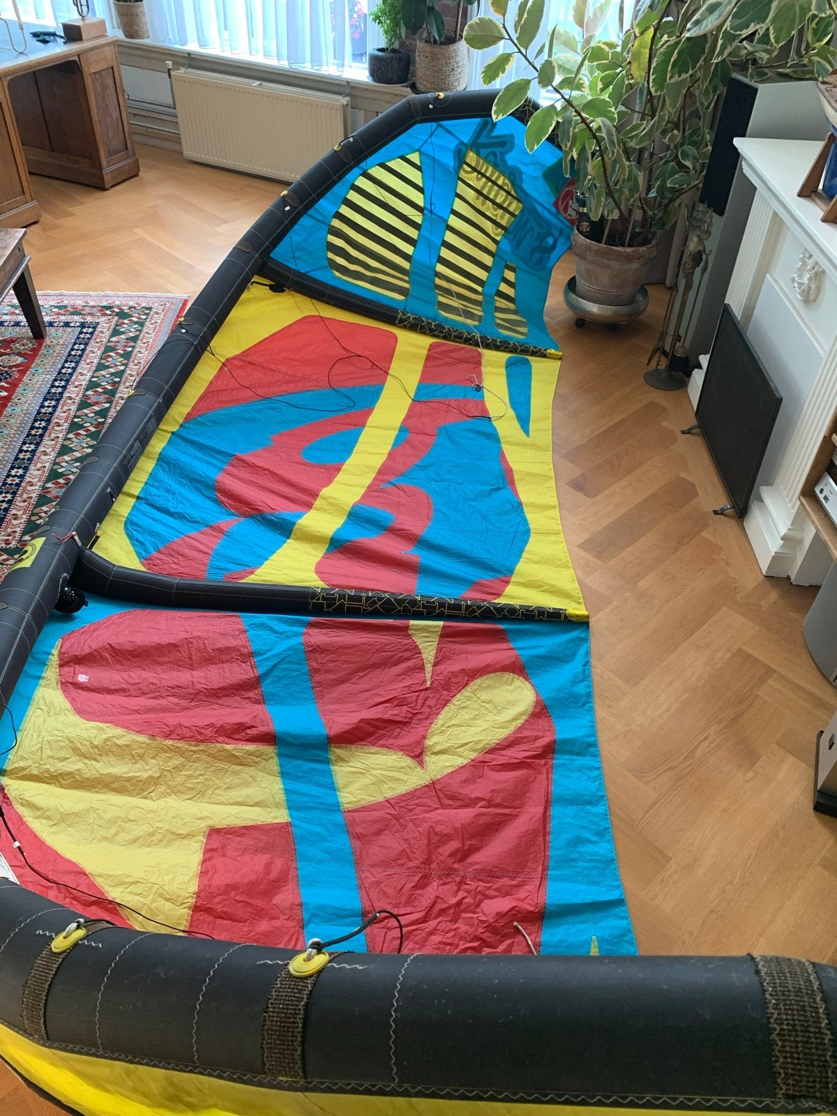 Kitesurf set: RRD Religion 8m kite met bar, Gebruikt, 8 m², Bar, Geen board