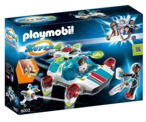Playmobil 9002 - Super 4 - Fulgurix met Gene(nieuw in doos), Ophalen, Nieuw, Complete set