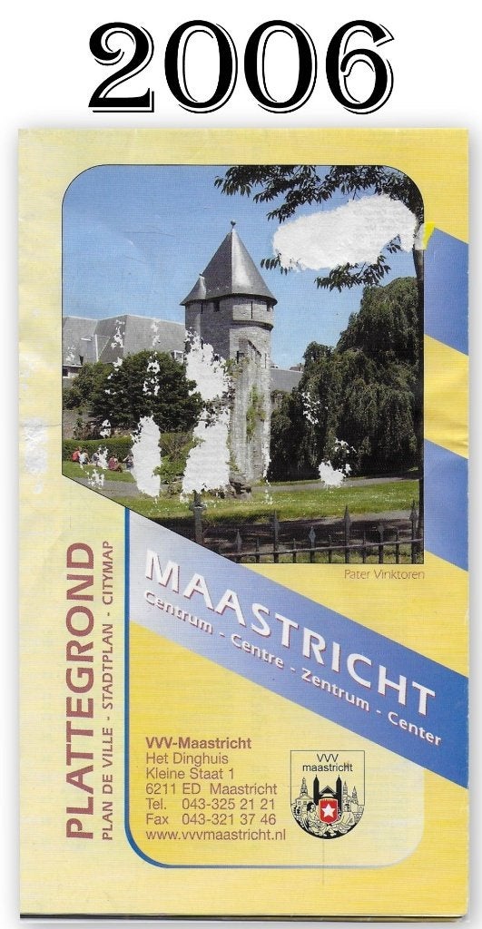 pl50 Stads - Plattegrond Maastricht Centrum uitgave: 2006, Ophalen of Verzenden, 1800 tot 2000, Nederland, Landkaart